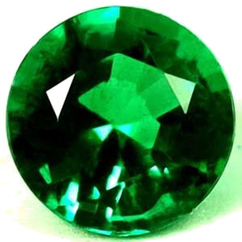 0.43 carat GREEN Round Smaragdas (1)
