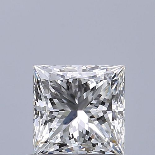 0.6 carat F-VVS1 Natūralus Princess Deimantas (1)