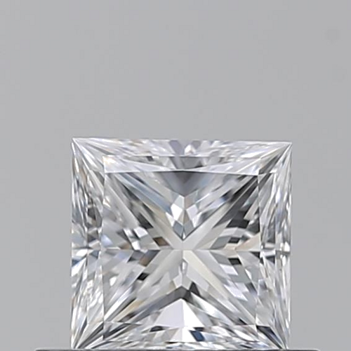 0.51 carat D-VVS2 Natūralus Princess Deimantas (1)