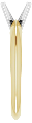 Sužadėtuvių Žiedas „Heavy Solitaire“ 585 Baltojo Ir Geltonojo Aukso Emerald 7mm x 5mm (4)