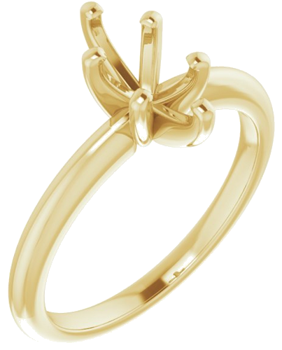 14K Yellow  9x4.5 mm Marquise Solitaire Engagement Ring Mounting (1)