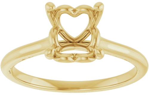 Sužadėtuvių Žiedas „Solitaire“ 18k yellow gold Cushion 7mm (3)