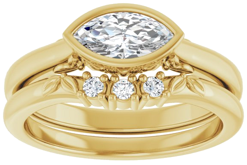 14K Yellow 8x4 mm Marquise Solitaire Engagement Ring Mounting (8)