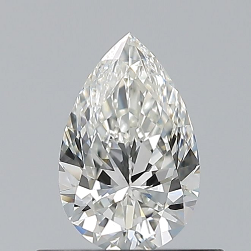 0.5 carat H-VVS2 Natūralus Pear Deimantas (1)