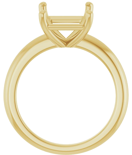 Sužadėtuvių Žiedas 14k yellow gold Emerald 11mm x 9mm (2)