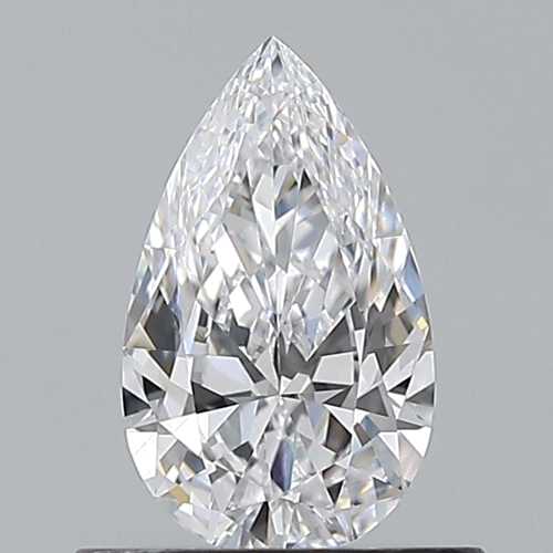 0.5 carat D-VVS1 Natūralus Pear Deimantas (1)