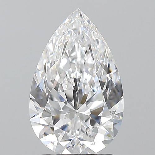2.01 carat D-VS2 Natūralus Pear Deimantas (1)