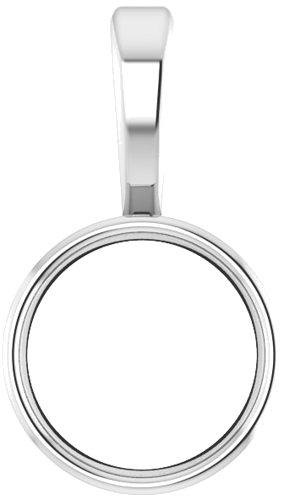 Pakabukas „Bezel-Set Solitaire“ 950 Platinos Round 6mm (1)