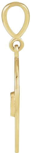 Pakabukas „Starburst Cabochon“ 14k yellow gold Round 3mm (5)