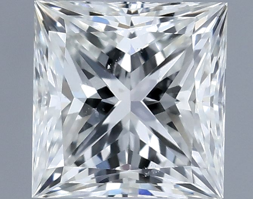 0.53 carat I-SI1 Natūralus Princess Deimantas (1)