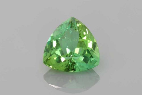 3.48 carat GREEN Trilliant Tourmaline (1)