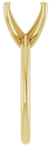 Sužadėtuvių Žiedas 14k yellow gold Square 7.5mm (4)