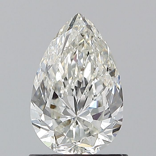 1.0 carat H-SI1 Natūralus Pear Deimantas (1)