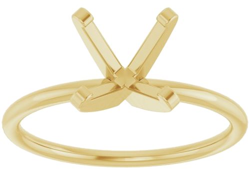 Sužadėtuvių Žiedas „Solitaire“ 14k yellow gold Round 8mm (3)
