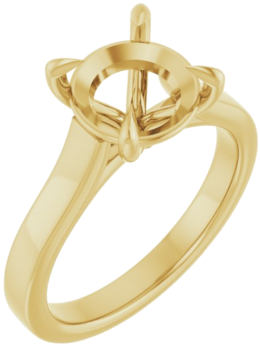 Sužadėtuvių Žiedas „Claw-Prong“ 14k yellow gold Round 9mm (1)