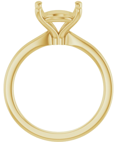 Sužadėtuvių Žiedas 14k yellow gold Round 10mm (2)