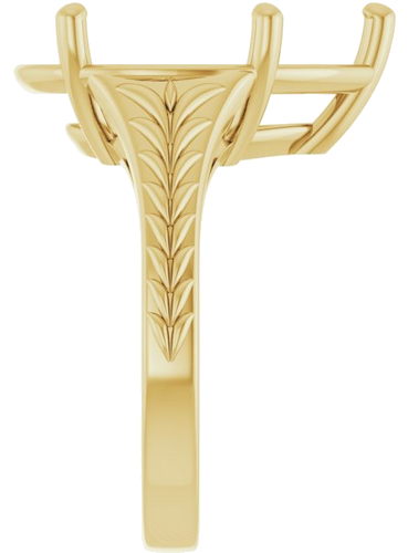 Sužadėtuvių Žiedas „Solitaire“ 14k yellow gold Pear 16mm x 12mm (4)