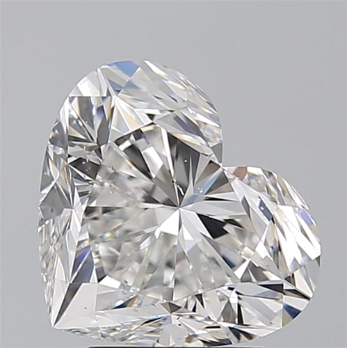 3.51 carat F-SI1 Natūralus Heart Deimantas (1)