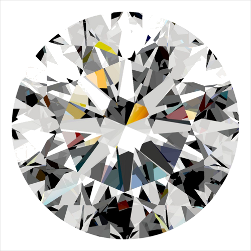 0.42 carat H-VS2 Excellent cut Natūralus Round Deimantas (1)