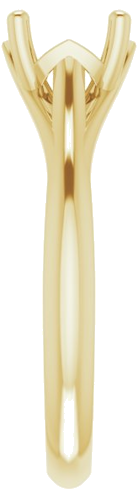 Sužadėtuvių Žiedas „Solitaire“ 585 Geltonojo Aukso Round 7mm (4)