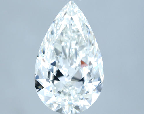2.01 carat G-IF Natūralus Pear Deimantas (1)