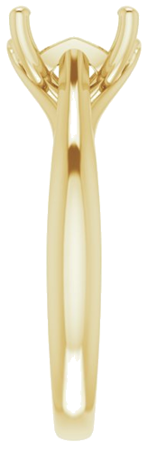 Sužadėtuvių Žiedas „Solitaire“ 585 Geltonojo Aukso Oval 9mm x 7mm (4)