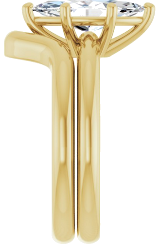 Sužadėtuvių Žiedas 14k yellow gold Marquise 12mm x 6mm (9)