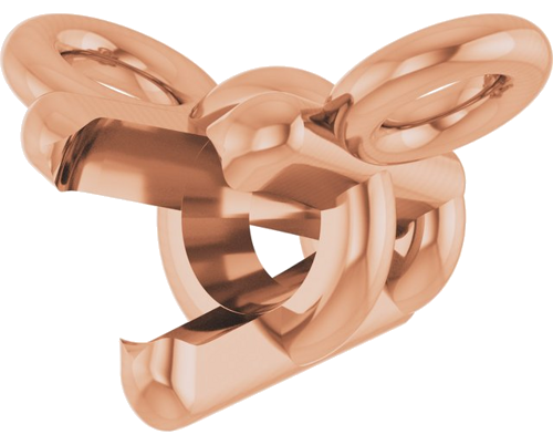 14K Rose 2.5 mm Round 3-Prong Necklace Center (2)