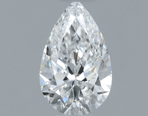 0.5 carat E-VVS2 Natūralus Pear Deimantas (1)
