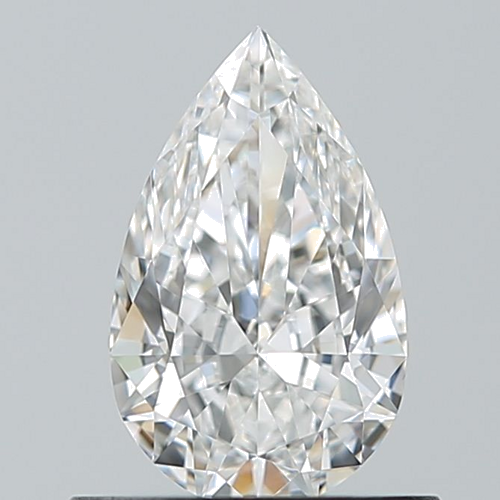 0.6 carat E-VVS2 Natūralus Pear Deimantas (1)