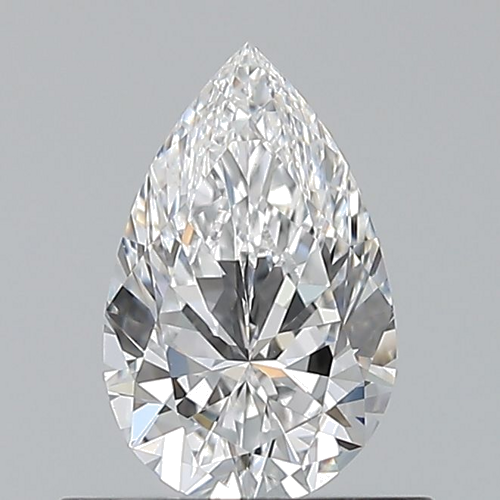 0.54 carat D-VVS2 Natūralus Pear Deimantas (1)