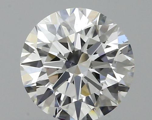 0.49 carat F-SI1 Very Good cut Natūralus Round Deimantas (1)