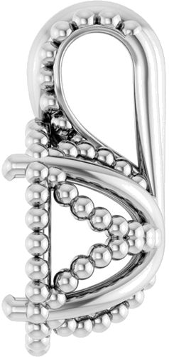 Pakabukas „Beaded“ 925 Sidabro Round 7mm (3)