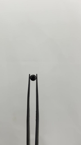 0.44 carat Fancy Black-VVS2 Excellent cut Natūralus Round Deimantas (1)