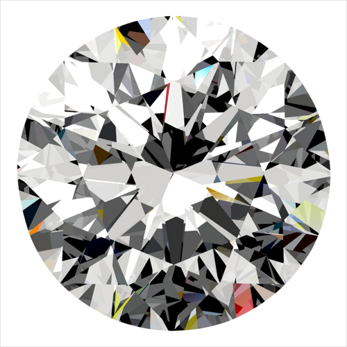 0.4 carat F-VVS1 Very Good cut Natūralus Round Deimantas (1)