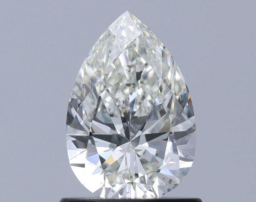 0.9 carat I-SI1 Natūralus Pear Deimantas (1)