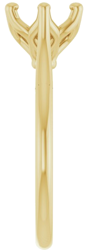 Sužadėtuvių Žiedas „Solitaire“ 585 Geltonojo Aukso Round 7.4mm (4)