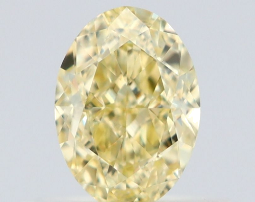 0.53 carat Fancy Light Yellow-VS2 Natūralus Oval Deimantas (1)