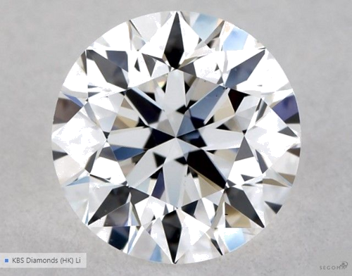 0.5 carat D-VS2 Excellent cut Natūralus Round Deimantas (1)