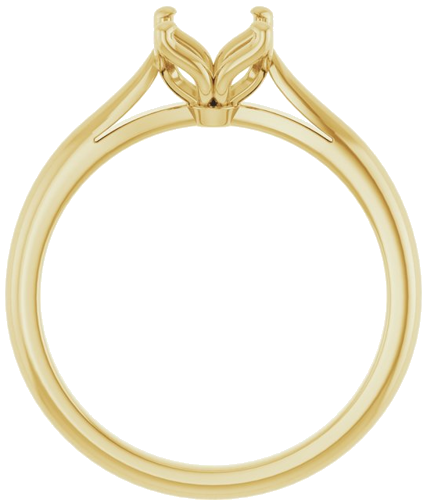 Sužadėtuvių Žiedas „Solitaire“ 585 Geltonojo Aukso Oval 8mm x 6mm (2)