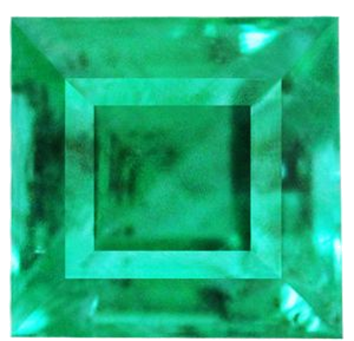 0.49 carat GREEN Square Smaragdas (1)