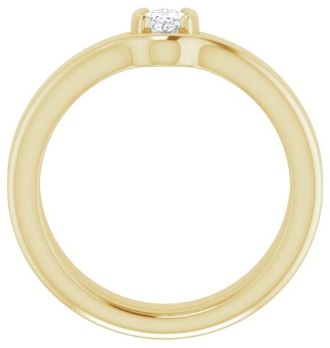 Sužadėtuvių Žiedas „Half-Bezel Solitaire“ 14k yellow gold Marquise 7mm x 3.5mm (7)