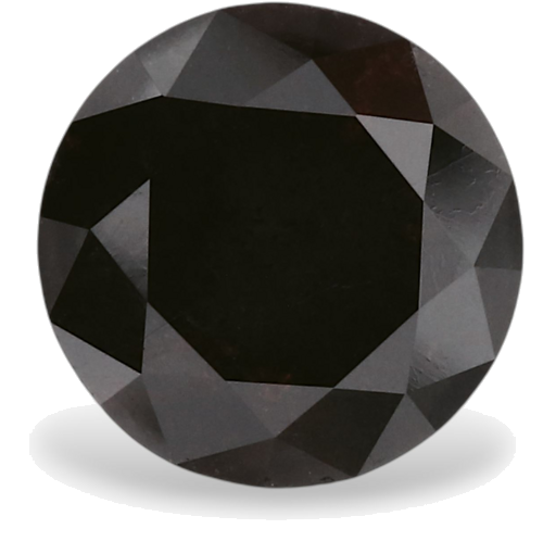 1.48 carat Fancy Black-VVS2 Excellent cut Natūralus Round Deimantas (1)