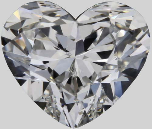 0.5 carat F-VVS1 Natūralus Heart Deimantas (1)