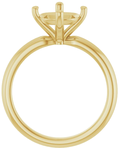 Sužadėtuvių Žiedas 14k yellow gold Elongated Cushion 10mm x 8mm (2)