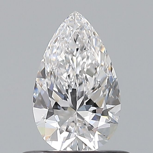0.5 carat D-VVS2 Natūralus Pear Deimantas (1)