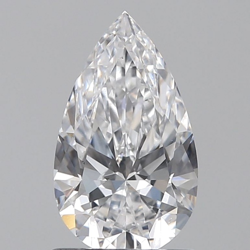 0.9 carat D-VS2 Natūralus Pear Deimantas (1)