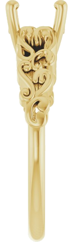 Sužadėtuvių Žiedas „Solitaire“ 585 Geltonojo Aukso Round 6.5mm (4)