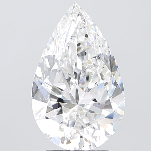 3.5 carat E-SI2 Natūralus Pear Deimantas (1)