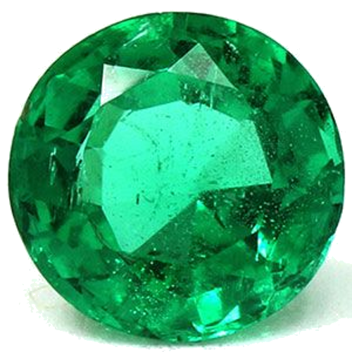 0.67 carat GREEN Round Smaragdas (1)